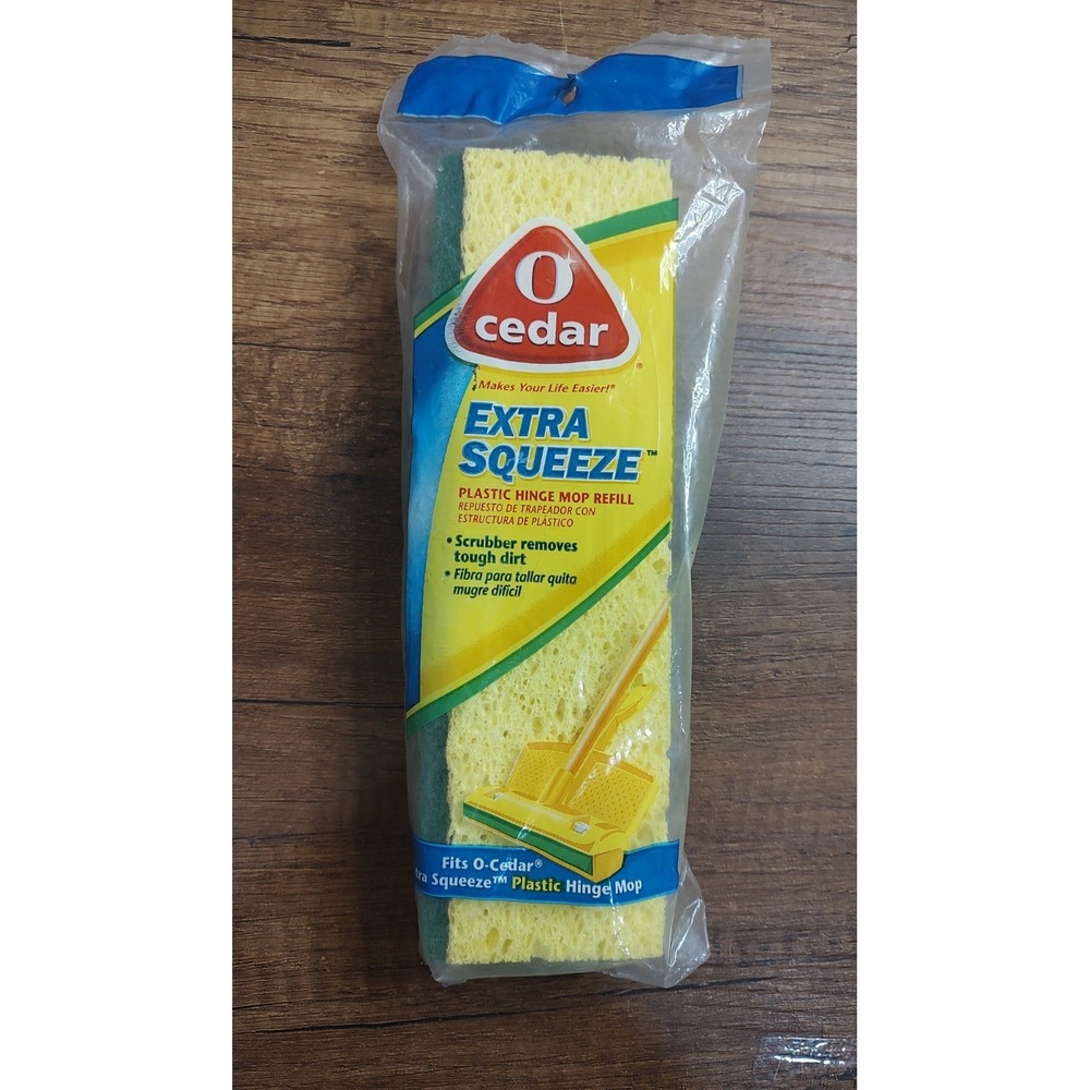 O Cedar Extra Squeeze Plastic Hinge Mop Refill Fits Plastic Hinge Mop NOS A12